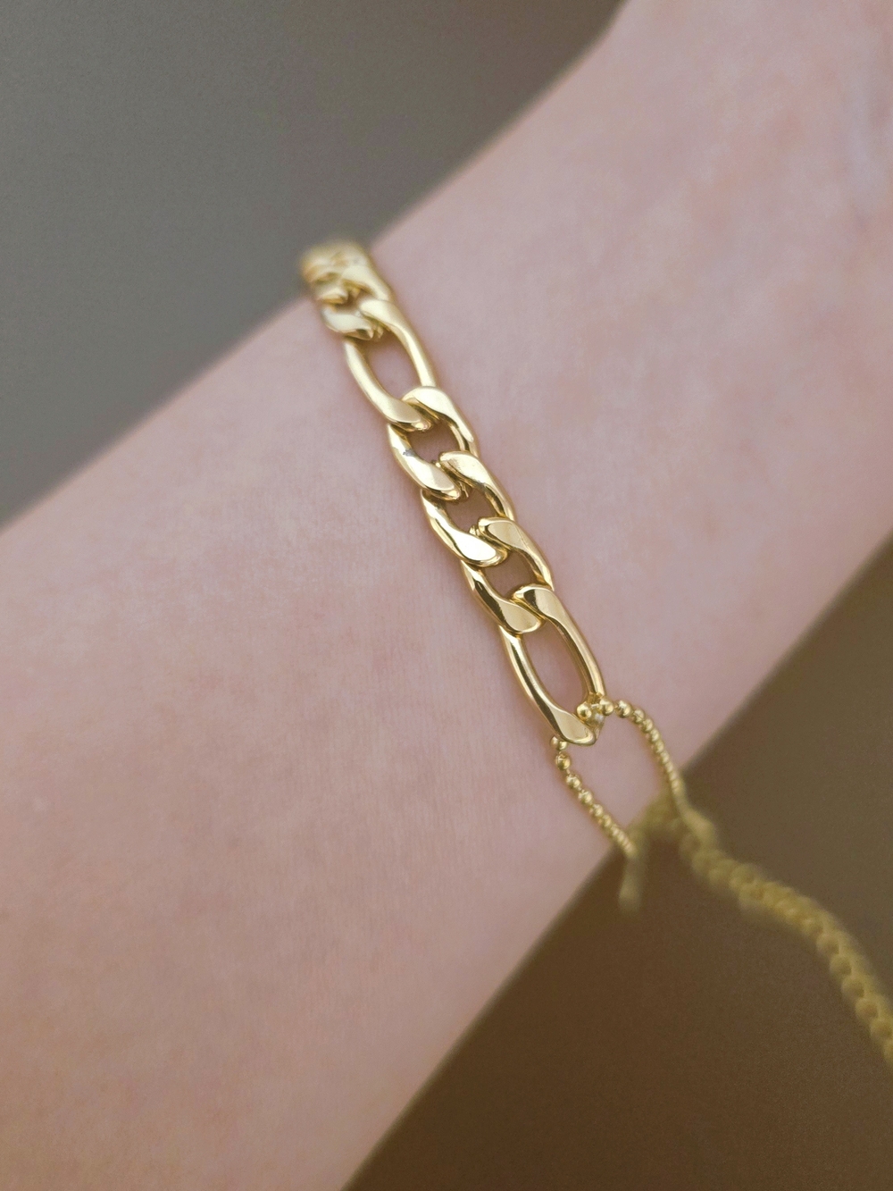 Classic Gold Plated Link Chain Bracelet - Women's‎ Fashion Jewelry B005
